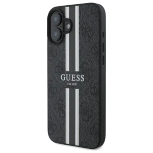 Etui Guess GUHMP16SP4RPSK Apple iPhone 16 hardcase 4G Printed Stripes MagSafe czarny/black