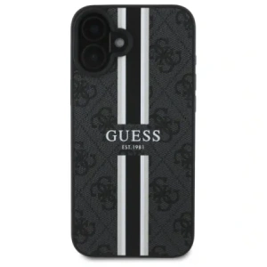 Etui Guess GUHMP16SP4RPSK Apple iPhone 16 hardcase 4G Printed Stripes MagSafe czarny/black