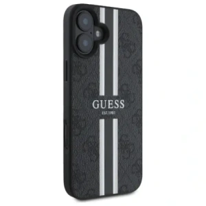 Etui Guess GUHMP16SP4RPSK Apple iPhone 16 hardcase 4G Printed Stripes MagSafe czarny/black