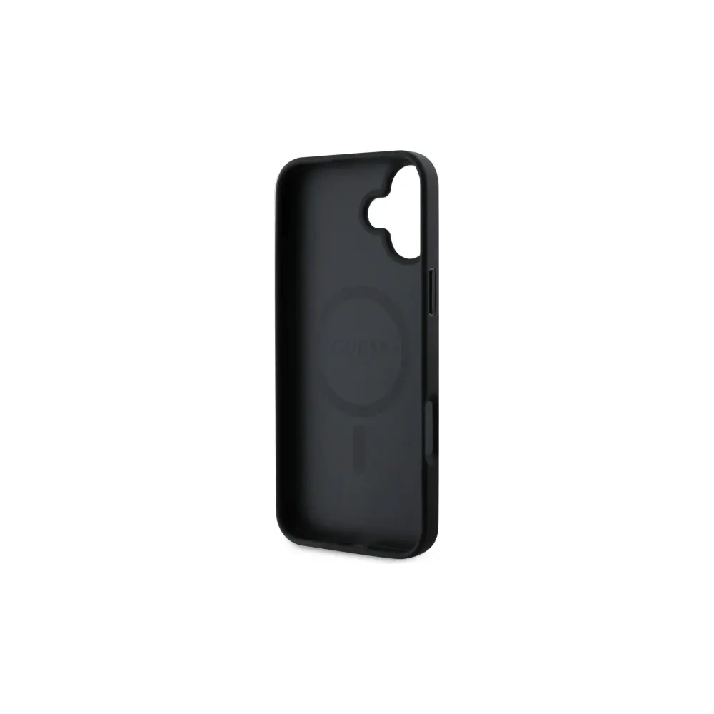 Hurtownia GSM - Etui Guess GUHMP16SP4RPSK Apple iPhone 16 hardcase 4G Tištěné pruhy MagSafe černé/black - GUE4157 - {ean13} - Hurt