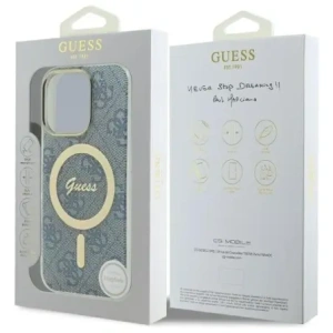 Etui Guess GUHMP16XH4STB Apple iPhone 16 Pro Max hardcase IML 4G MagSafe niebieski/blue