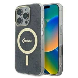 Etui Guess GUHMP16XH4STK Apple iPhone 16 Pro Max hardcase IML 4G MagSafe czarny/black