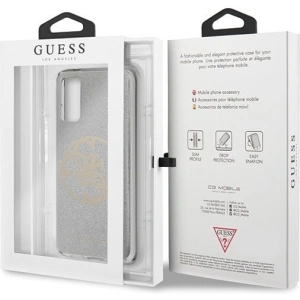 Hurtownia GSM - Etui Guess GUHCS62PCUGLLG Samsung Galaxy S20 jasnoszary/light grey hard case Glitter 4G Circle Logo - GUE361GRY - {ean13} - Hurt