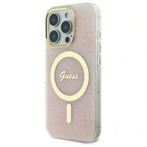 Etui Guess GUHMP16XH4STP Apple iPhone 16 Pro Max hardcase IML 4G MagSafe różowy/pink