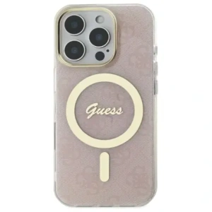 Etui Guess GUHMP16XH4STP Apple iPhone 16 Pro Max hardcase IML 4G MagSafe różowy/pink