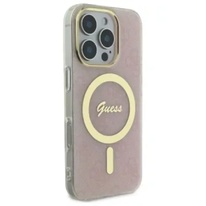 Etui Guess GUHMP16XH4STP Apple iPhone 16 Pro Max hardcase IML 4G MagSafe różowy/pink