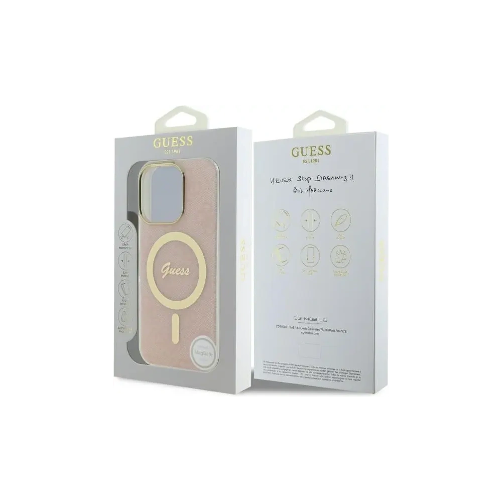 Hurtownia GSM - Etui Guess GUHMP16XH4STP Apple iPhone 16 Pro Max hardcase IML 4G MagSafe różowy/pink - GUE4160 - {ean13} - Hurt