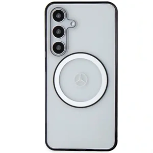Wholesale Mercedes MEHMS24S23HUOKC Samsung Galaxy S24 hardcase Printed logo MagSafe transparent - MRS287 - {ean13} - Hurt