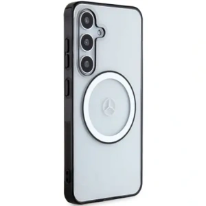 Mercedes MEHMS24S23HUOKC Samsung Galaxy S24 Hartschale Bedrucktes Logo MagSafe transparent