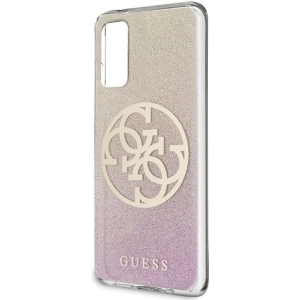 Hurtownia GSM - Etui Guess GUHCS62PCUGLPGG Samsung Galaxy S20 różowo-złoty/gold pink hard case Glitter Gradient 4G Circle - GUE362RS - {ean13} - Hurt