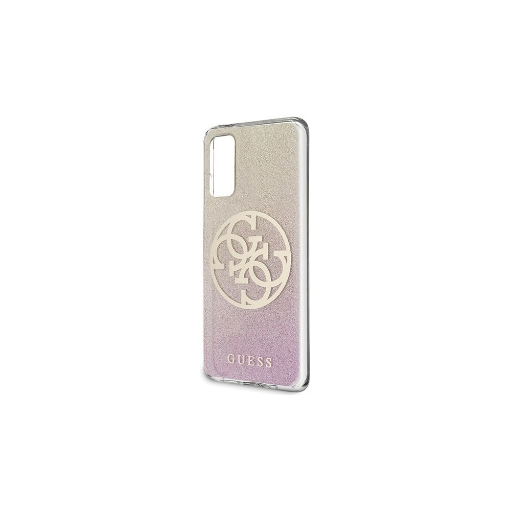 Hurtownia GSM - Etui Guess GUHCS62PCUGLPGG Samsung Galaxy S20 różowo-złoty/gold pink hard case Glitter Gradient 4G Circle - GUE362RS - {ean13} - Hurt
