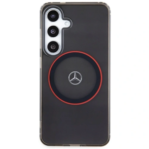 Etui Mercedes MEHMS24S23HUORK Samsung Galaxy S24 hardcase Double Layer W/ Red MagSafe czarny/black