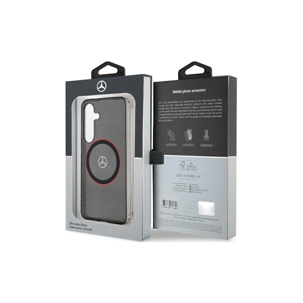 Hurtownia GSM - Mercedes MEHMS24S23HUORK Samsung Galaxy S24 Hartschale Doppelschicht mit rotem MagSafe schwarz - MRS288 - {ean13} - Hurt