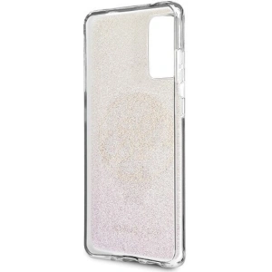 Hurtownia GSM - Etui Guess GUHCS62PCUGLPGG Samsung Galaxy S20 różowo-złoty/gold pink hard case Glitter Gradient 4G Circle - GUE362RS - {ean13} - Hurt
