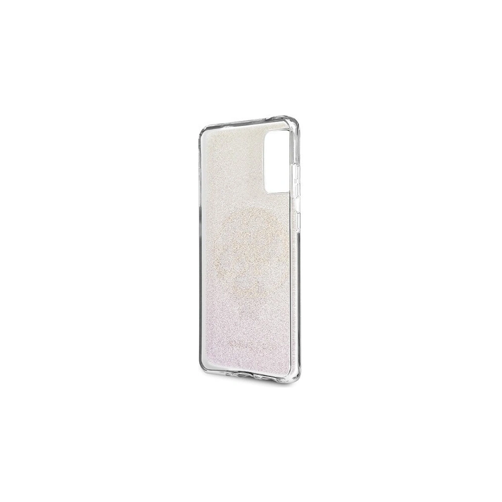 Wholesale Guess GUHCS62PCUGLPGG S20 G980 gold pink hard case Glitter Gradient 4G Circle - GUE362RS - {ean13} - Hurt