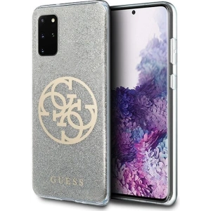Hurtownia GSM - Etui Guess GUHCS67PCUGLLG Samsung Galaxy S20+ Plus jasnoszary/light grey hard case Glitter 4G Circle Logo - GUE363GRY - {ean13} - Hurt