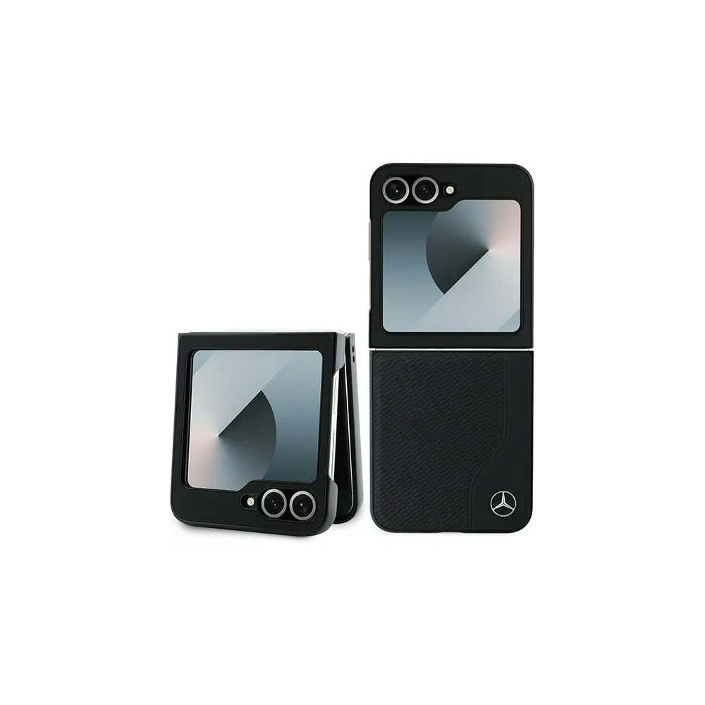 Wholesale Mercedes MEHMZF623RBGVK Samsung Galaxy Z Flip6 Leather Wood Imitation MagSafe black - MRS291 - {ean13} - Hurt