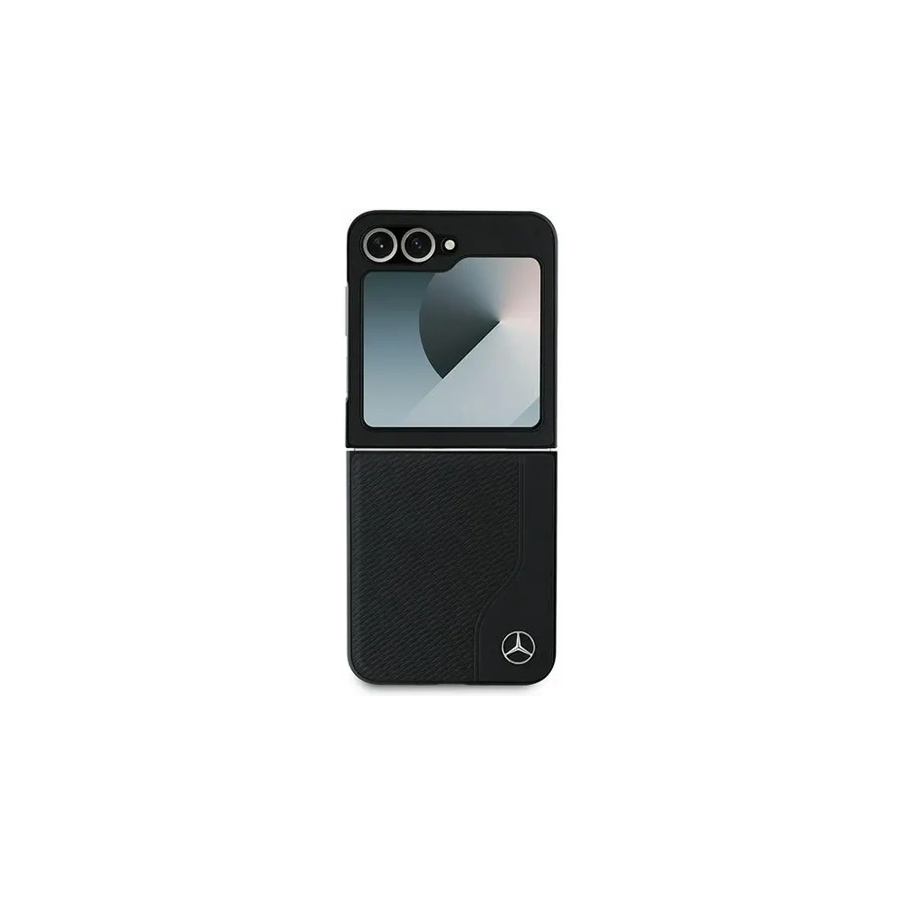 Wholesale Mercedes MEHMZF623RBGVK Samsung Galaxy Z Flip6 Leather Wood Imitation MagSafe black - MRS291 - {ean13} - Hurt