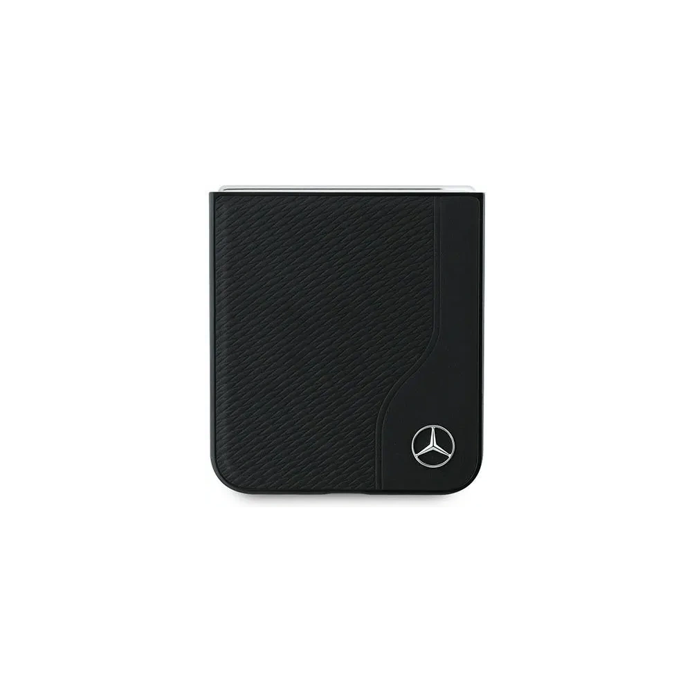 Wholesale Mercedes MEHMZF623RBGVK Samsung Galaxy Z Flip6 Leather Wood Imitation MagSafe black - MRS291 - {ean13} - Hurt