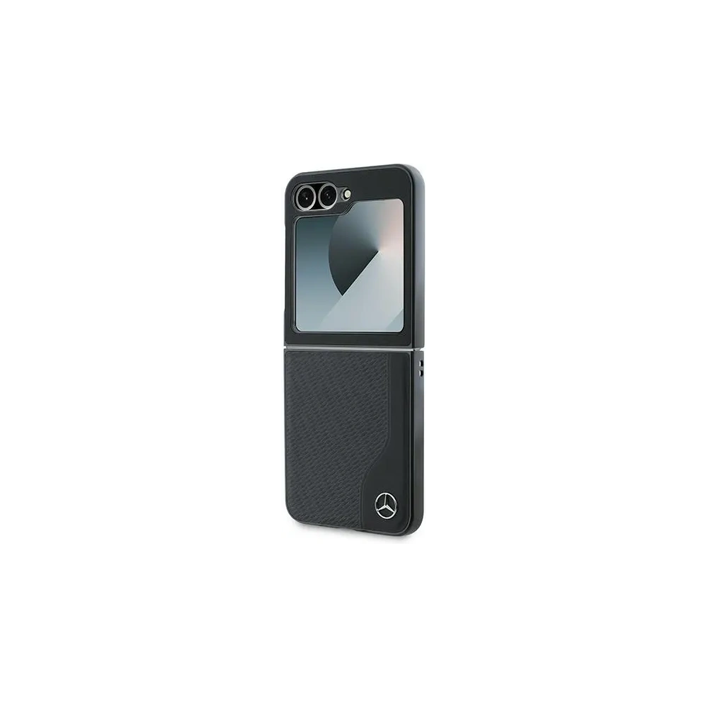 Wholesale Mercedes MEHMZF623RBGVK Samsung Galaxy Z Flip6 Leather Wood Imitation MagSafe black - MRS291 - {ean13} - Hurt