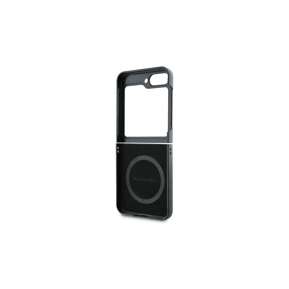 Wholesale Mercedes MEHMZF623RBGVK Samsung Galaxy Z Flip6 Leather Wood Imitation MagSafe black - MRS291 - {ean13} - Hurt