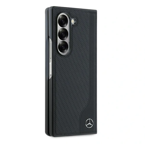 Etui Mercedes MEHMZFD623RBGVK Samsung Galaxy Z Fold6 Leather Wood Imitation MagSafe czarny/black