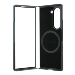 Wholesale Mercedes MEHMZFD623RBGVK Samsung Galaxy Z Fold6 Leather Wood Imitation MagSafe black - MRS292 - {ean13} - Hurt