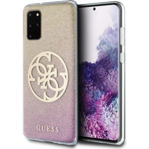 Hurtownia GSM - Etui Guess GUHCS67PCUGLPGG Samsung Galaxy S20+ Plus różowo-złoty/gold pink hard case Glitter Gradient 4G Circle - GUE364RS - {ean13} - Hurt