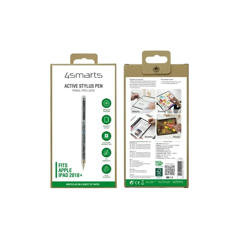 Hurtownia GSM - 4smarts Aktiver Stylus Pen Pencil Pro Lucid transparent für iPads - 4SMR2 - {ean13} - Hurt