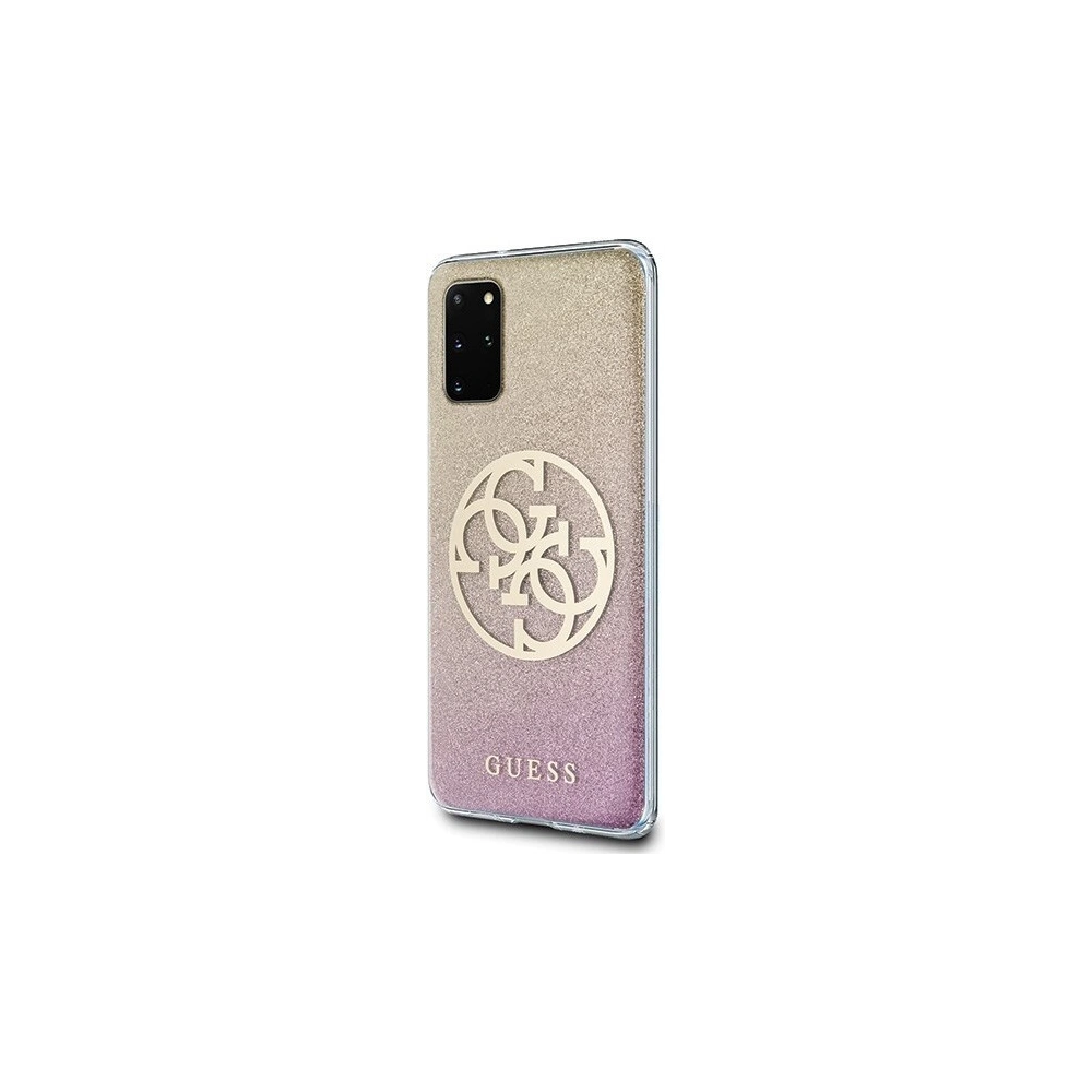 Hurtownia GSM - Etui Guess GUHCS67PCUGLPGG Samsung Galaxy S20+ Plus różowo-złoty/gold pink hard case Glitter Gradient 4G Circle - GUE364RS - {ean13} - Hurt