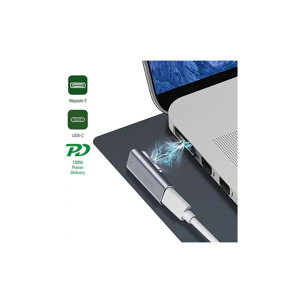 Hurtownia GSM - Adaptor 4smarts USB-C / MagSafe 2 pentru MacBook-uri PD 100W - 4SMR4 - {ean13} - Hurt