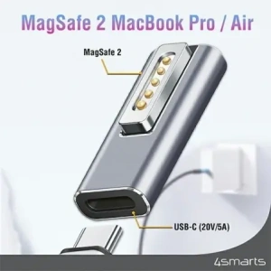 Hurtownia GSM - Adaptor 4smarts USB-C / MagSafe 2 pentru MacBook-uri PD 100W - 4SMR4 - {ean13} - Hurt