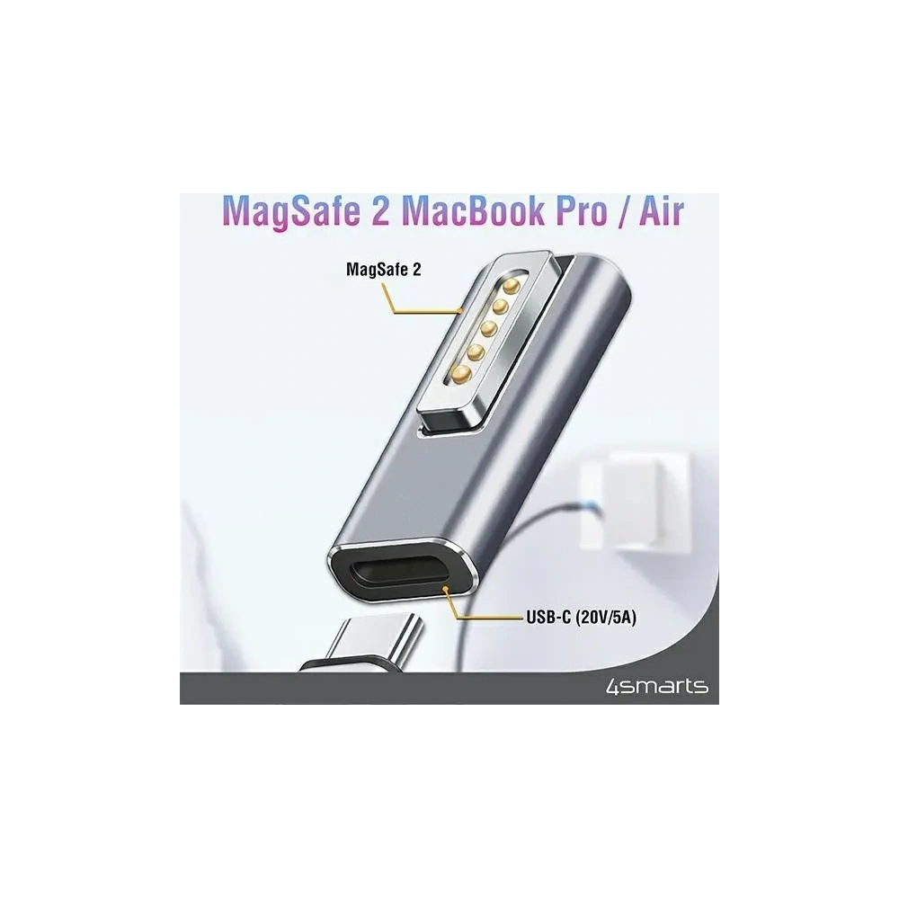 Hurtownia GSM - Adapter USB-C / MagSafe 2 do MacBooków 4smarts PD 100W - 4SMR4 - {ean13} - Hurt