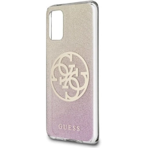 Hurtownia GSM - Etui Guess GUHCS67PCUGLPGG Samsung Galaxy S20+ Plus różowo-złoty/gold pink hard case Glitter Gradient 4G Circle - GUE364RS - {ean13} - Hurt