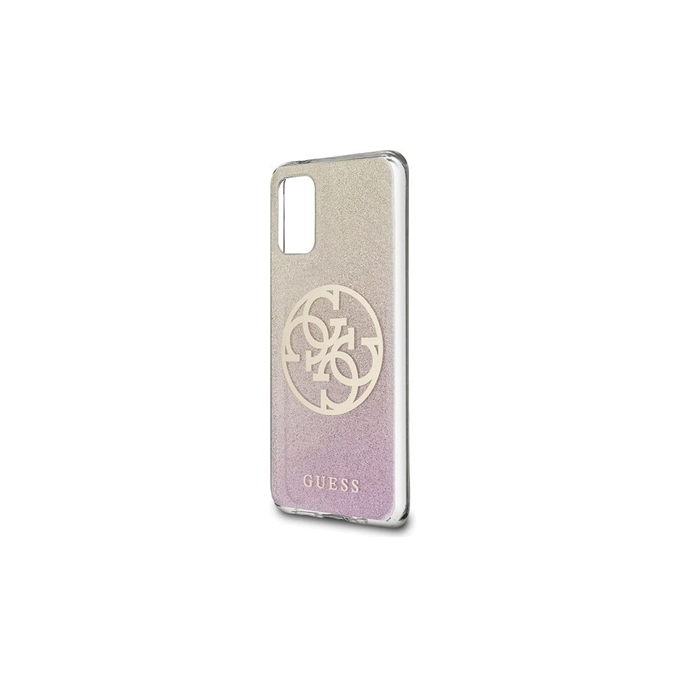 Hurtownia GSM - Etui Guess GUHCS67PCUGLPGG Samsung Galaxy S20+ Plus różowo-złoty/gold pink hard case Glitter Gradient 4G Circle - GUE364RS - {ean13} - Hurt