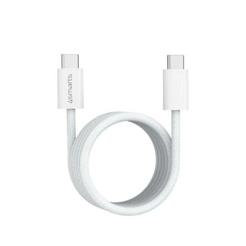 Kabel 4smarts USB-C / USB-C 100W 5A 1.5m biały/white