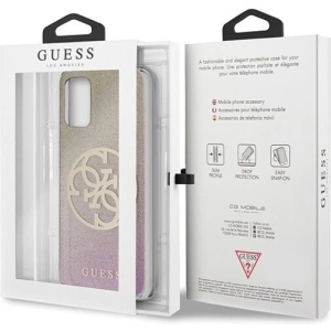 Hurtownia GSM - Etui Guess GUHCS67PCUGLPGG Samsung Galaxy S20+ Plus różowo-złoty/gold pink hard case Glitter Gradient 4G Circle - GUE364RS - {ean13} - Hurt