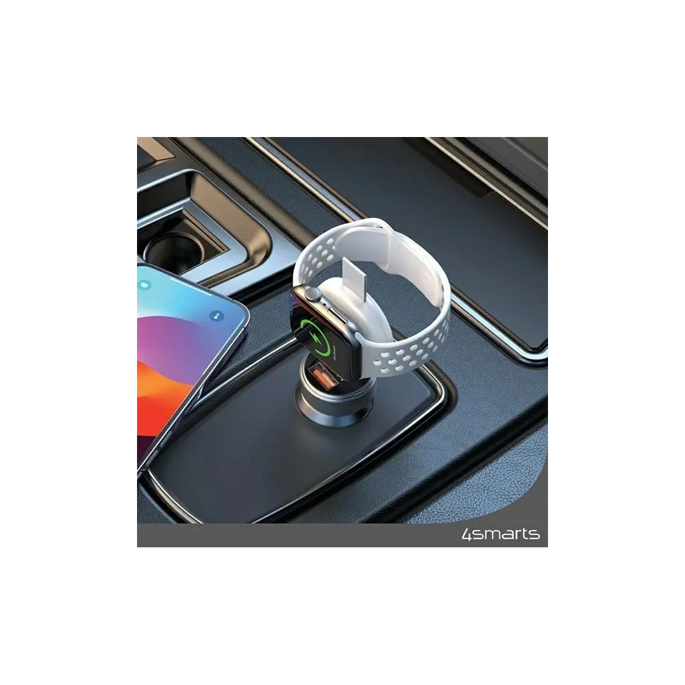 Hurtownia GSM - 4smarts MFI Încărcător Rapid Wireless pentru Apple Watch argintiu - 4SMR20 - {ean13} - Hurt