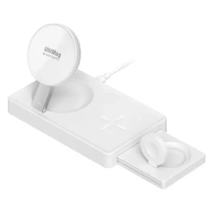 Hurtownia GSM - 4smarts UltiMag 3 az 1-ben vezeték nélküli töltő Apple iPhone, Apple Watch, Airpods 20W fehér színben - 4SMR21 - {ean13} - Hurt