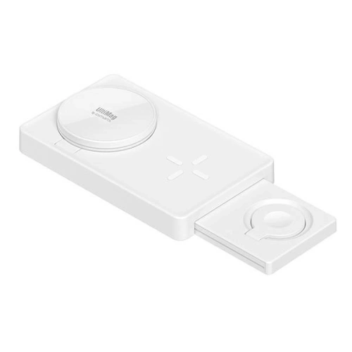Ładowarka bezprzewodowa 4smarts UltiMag 3w1 do Apple iPhone, Apple Watch, Airpods 20W biała/white