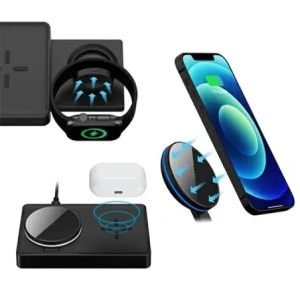 Hurtownia GSM - 4smarts UltiMag 3 az 1-ben vezeték nélküli töltő Apple iPhone, Apple Watch, Airpods 20W fehér színben - 4SMR21 - {ean13} - Hurt
