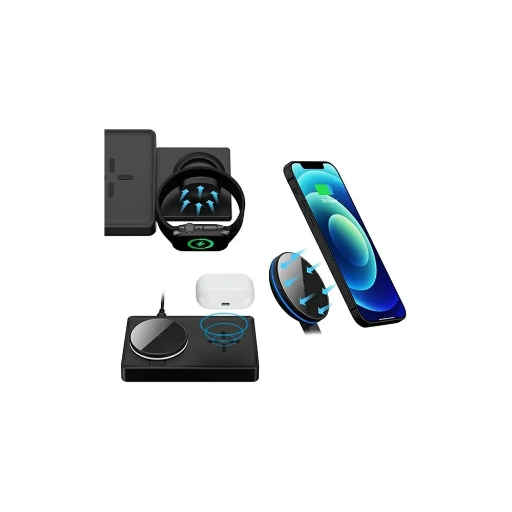 Hurtownia GSM - 4smarts UltiMag 3-in-1 kabelloses Ladegerät für Apple iPhone, Apple Watch, Airpods 20W weiß - 4SMR21 - {ean13} - Hurt