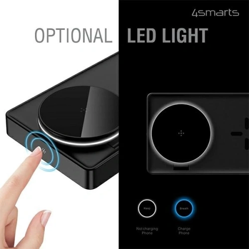 Ładowarka bezprzewodowa 4smarts UltiMag 3w1 do Apple iPhone, Apple Watch, Airpods 20W biała/white