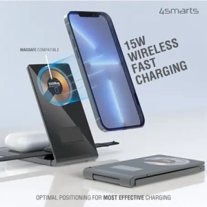 Hurtownia GSM - 4smarts UltiMag TriFold Lucid 15W Vezeték nélküli Töltő - 4SMR22 - {ean13} - Hurt