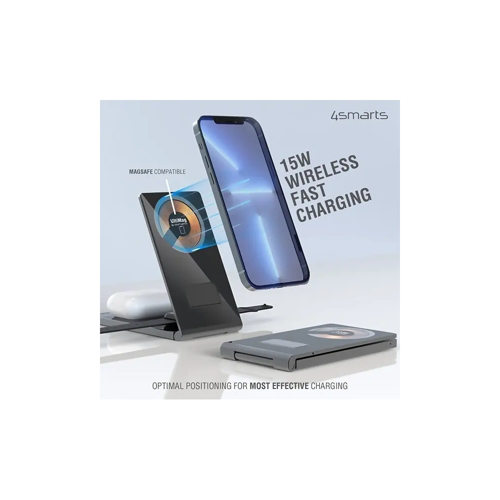 Hurtownia GSM - Bezdrátová nabíječka 4smarts UltiMag TriFold Lucid 15W - 4SMR22 - {ean13} - Hurt