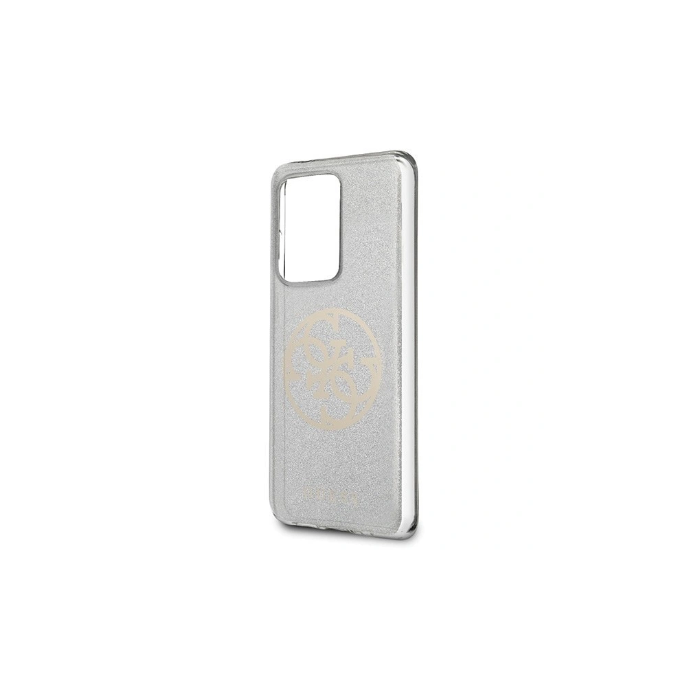 Hurtownia GSM - Etui Guess GUHCS69PCUGLLG Samsung Galaxy S20 Ultra jasnoszary/light grey hard case Glitter 4G Circle Logo - GUE365GRY - {ean13} - Hurt