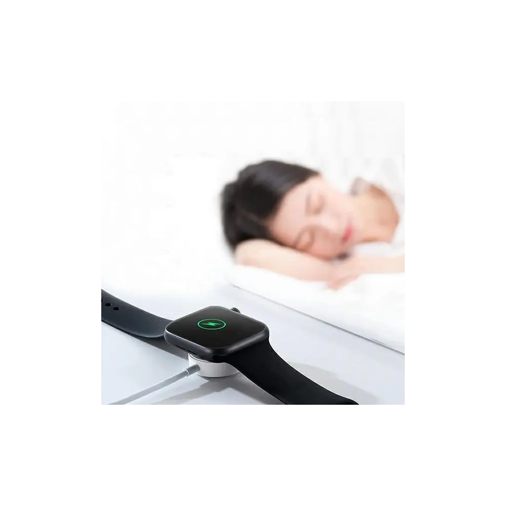 Hurtownia GSM - 4smarts VoltBeam Mini vezeték nélküli töltő Apple Watch 1-8/SE-hez 1m USB-A 2.5W kábellel, fehér - 4SMR23 - {ean13} - Hurt