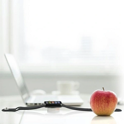 Ładowarka bezprzewodowa 4smarts VoltBeam Mini do Apple Watch 1-8/SE z kablem 1m USB-A 2.5W biały/white