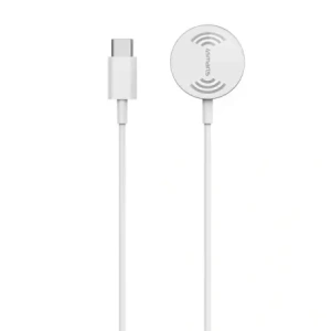 Hurtownia GSM - 4smarts VoltBeam Mini vezeték nélküli töltő Apple Watch 1-8/SE-hez 1m USB-C 2.5W kábellel, fehér - 4SMR25 - {ean13} - Hurt