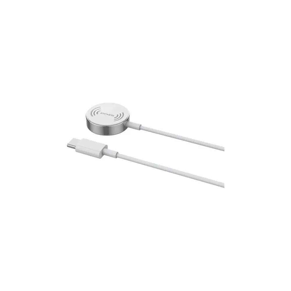 Hurtownia GSM - 4smarts VoltBeam Mini vezeték nélküli töltő Apple Watch 1-8/SE-hez 1m USB-C 2.5W kábellel, fehér - 4SMR25 - {ean13} - Hurt
